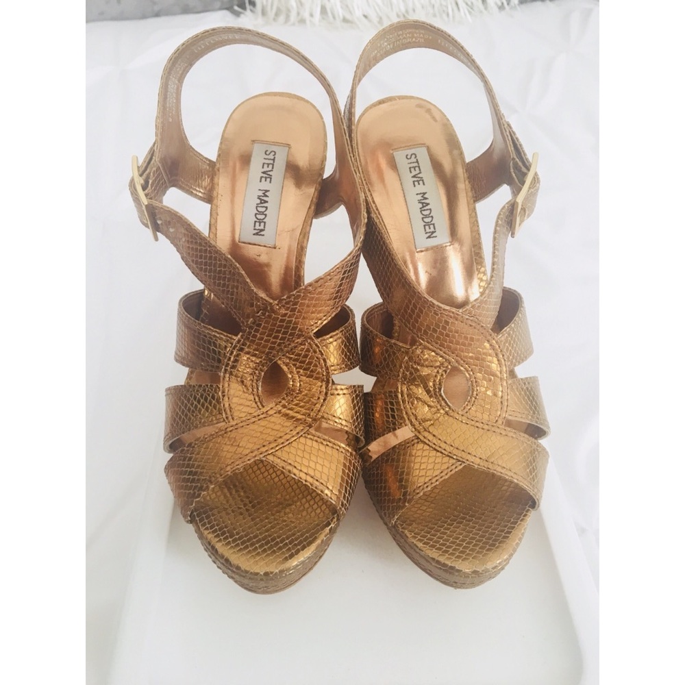 Hitower Steve Madden Bronze Heels